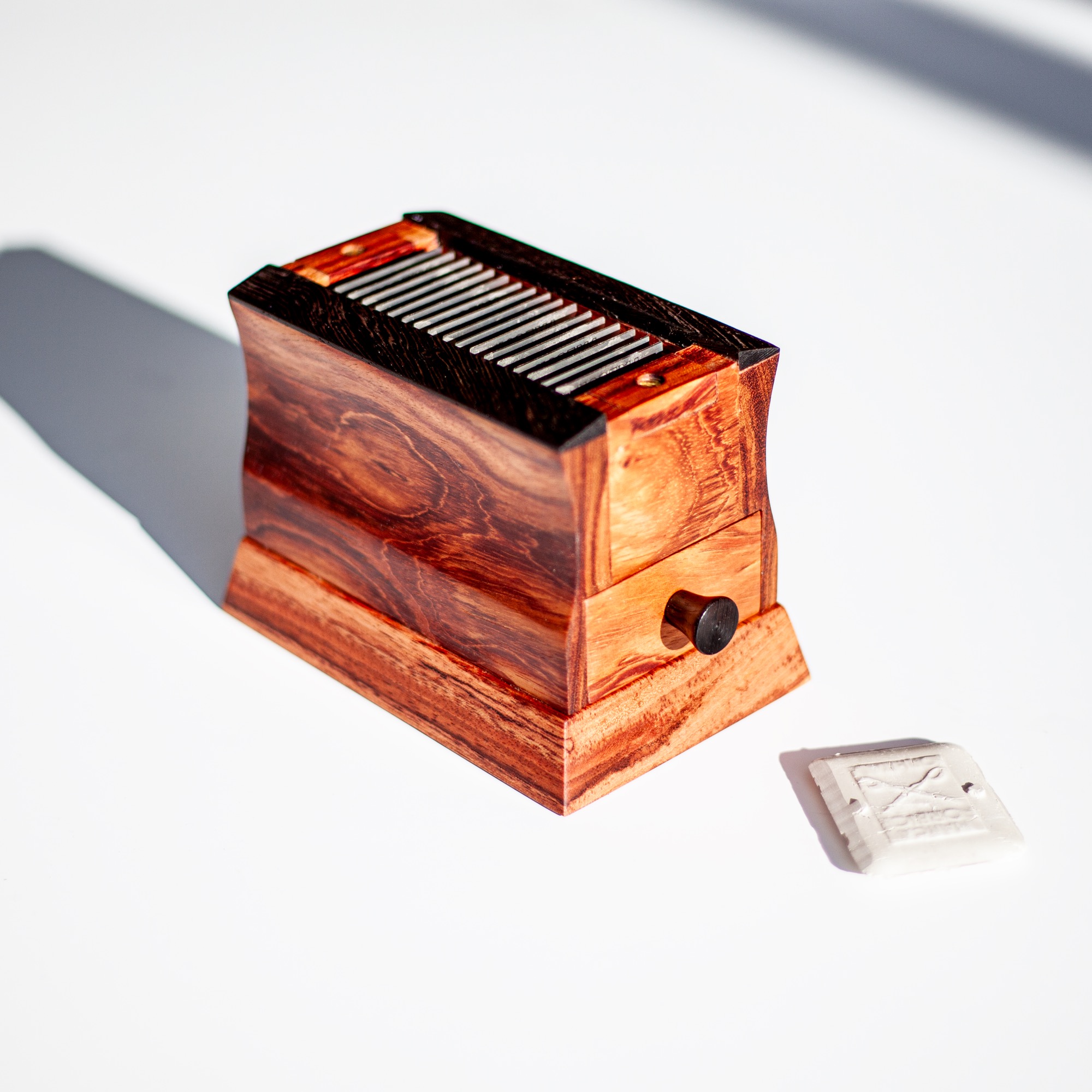 Wood and brass