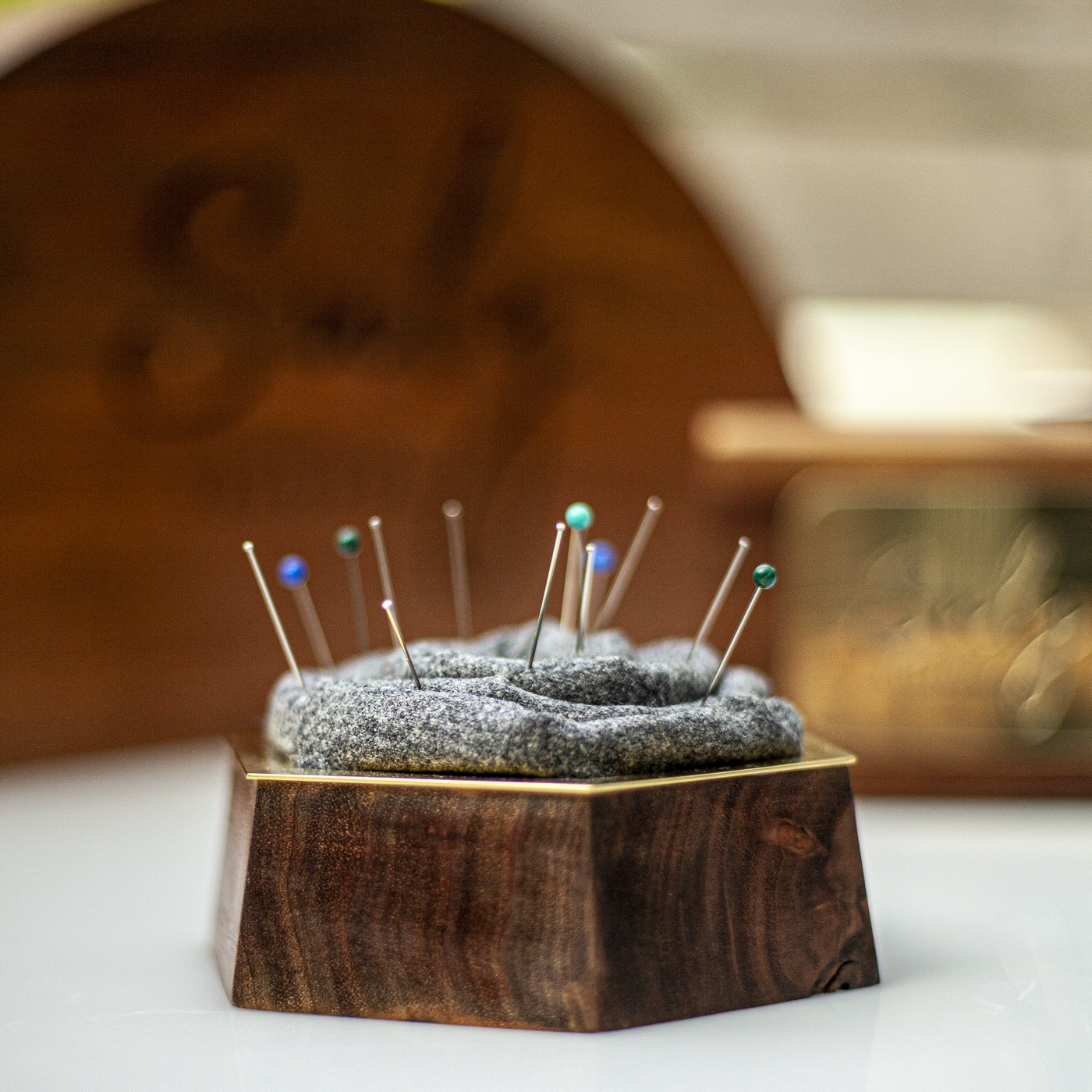 Bench Pincushion detail